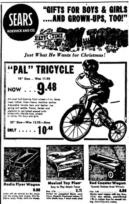 Wisconsin State Journal toy ads: 1940s